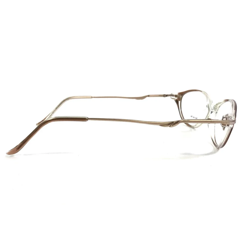 Voyant Eyeglasses Frames NEVA 5061 301 Clear Brown Gradient Matte Gold 50-17-128